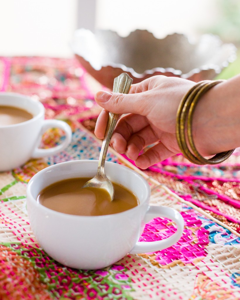 Sweet Ericka stirring her chai