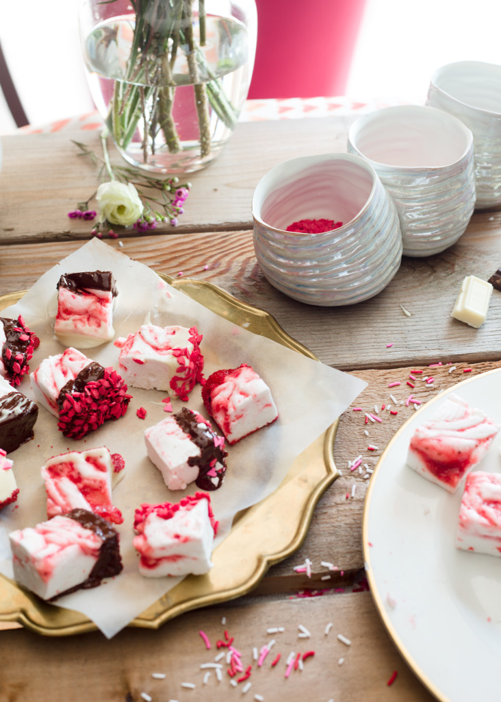 Strawberry Swirl Marshmallows