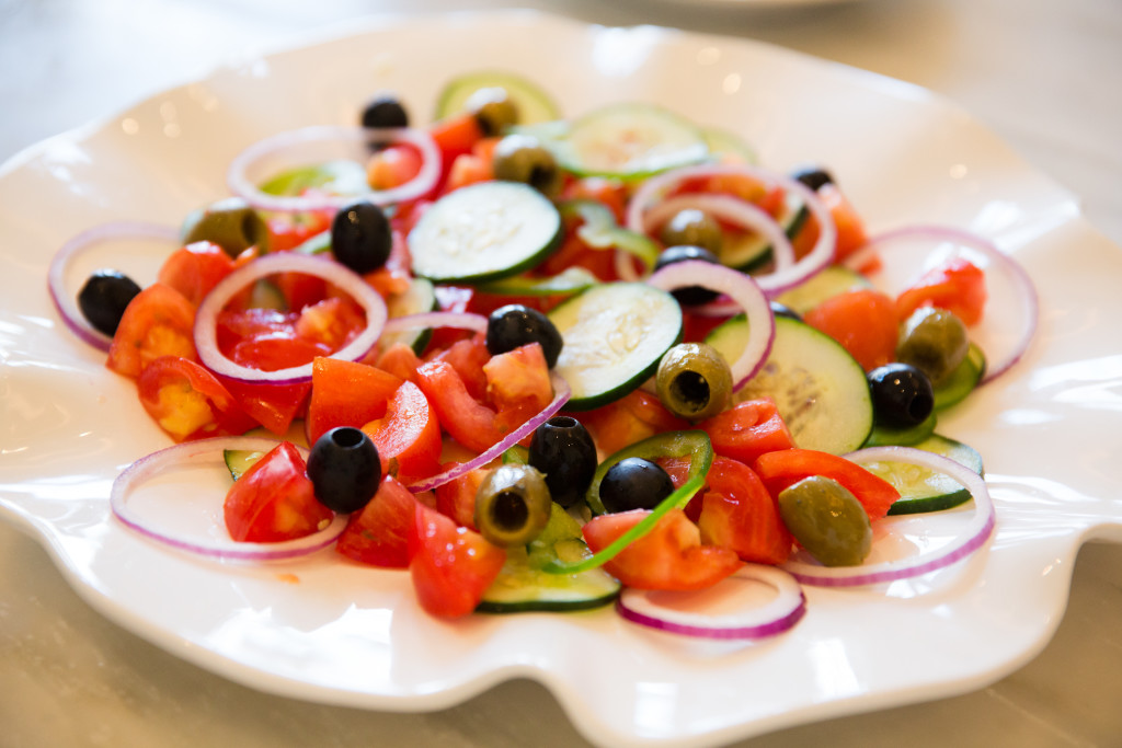 Greek Salad beginnings