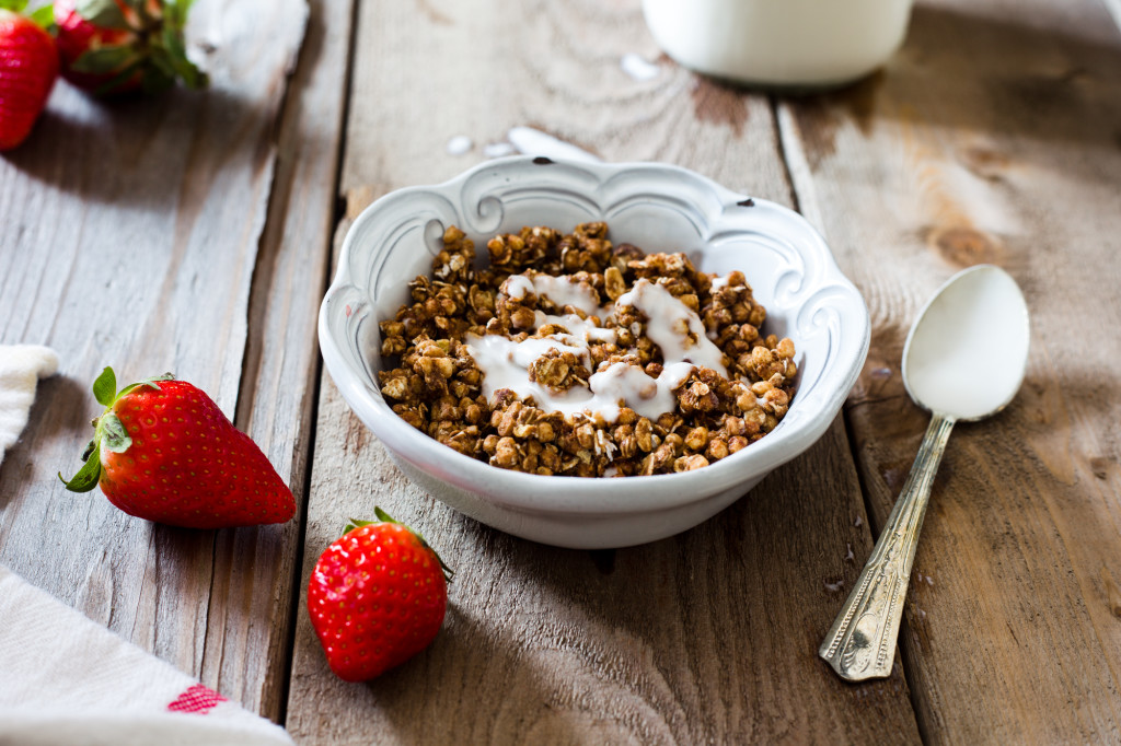 Coconut Yogurt on Granola