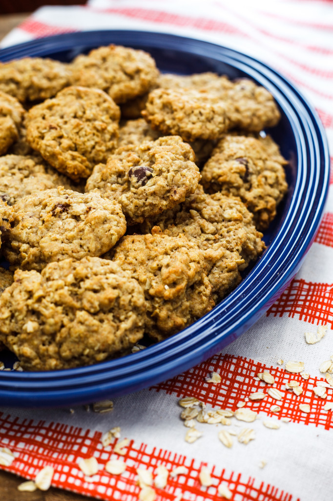 Dark Chocolate Oatmeal Cookies