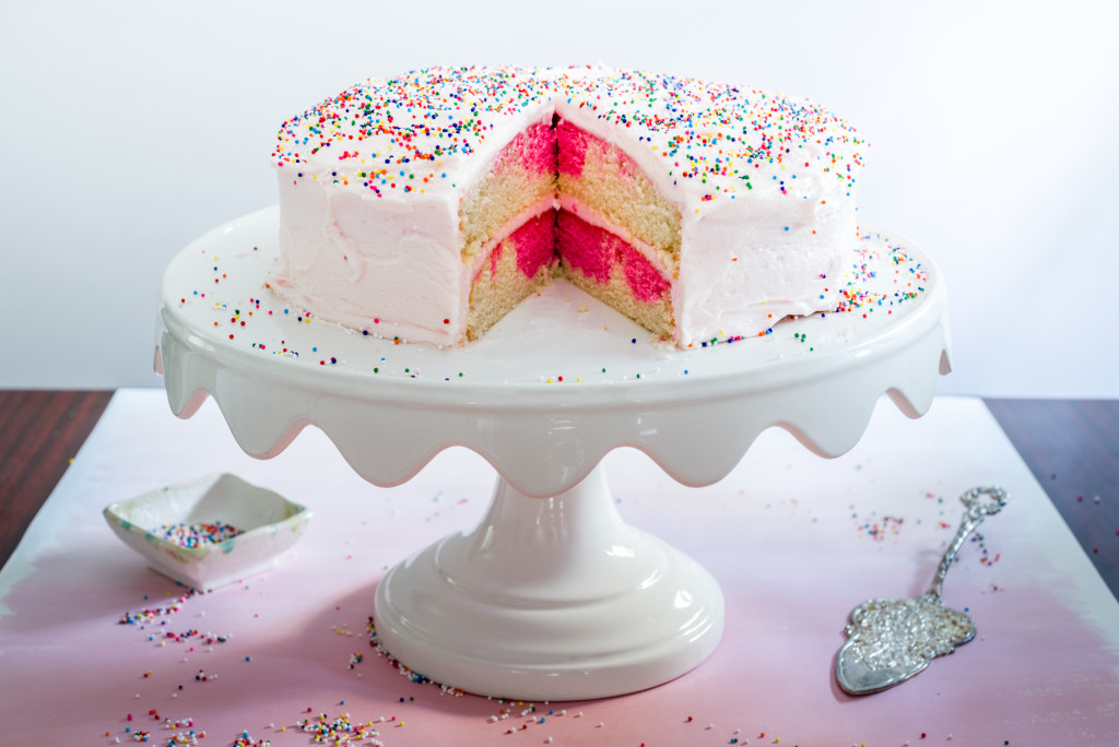 Pink Sprinkle Birthday Cake BEAUTY