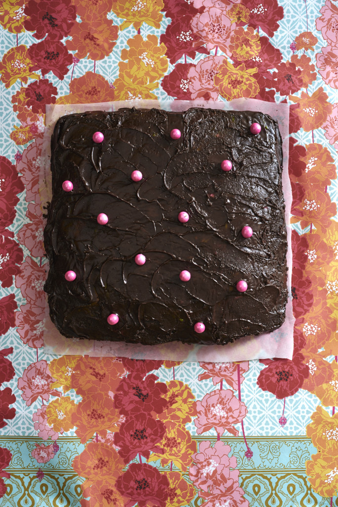 Wacky Cake with Cocoa Fudge Frosting