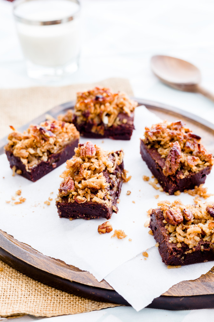 Brownies with glorious coconut. 