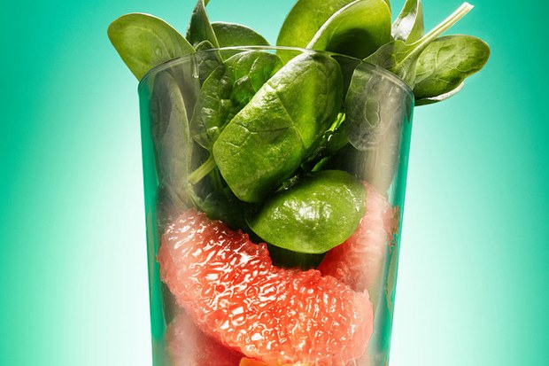 Spinach-Avocado Smoothie with Grapefruit by Epicurious!