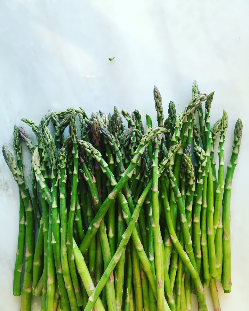 Fresh green asparagus!