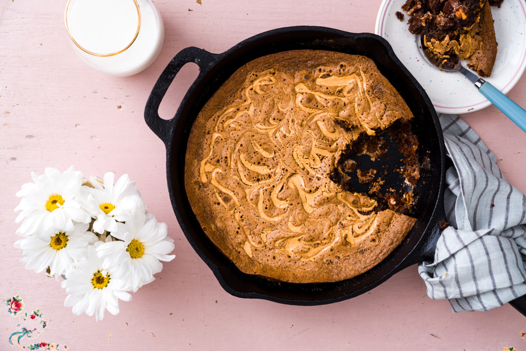 Peanut-Butter-Swirl-Skillet-Brownies-031