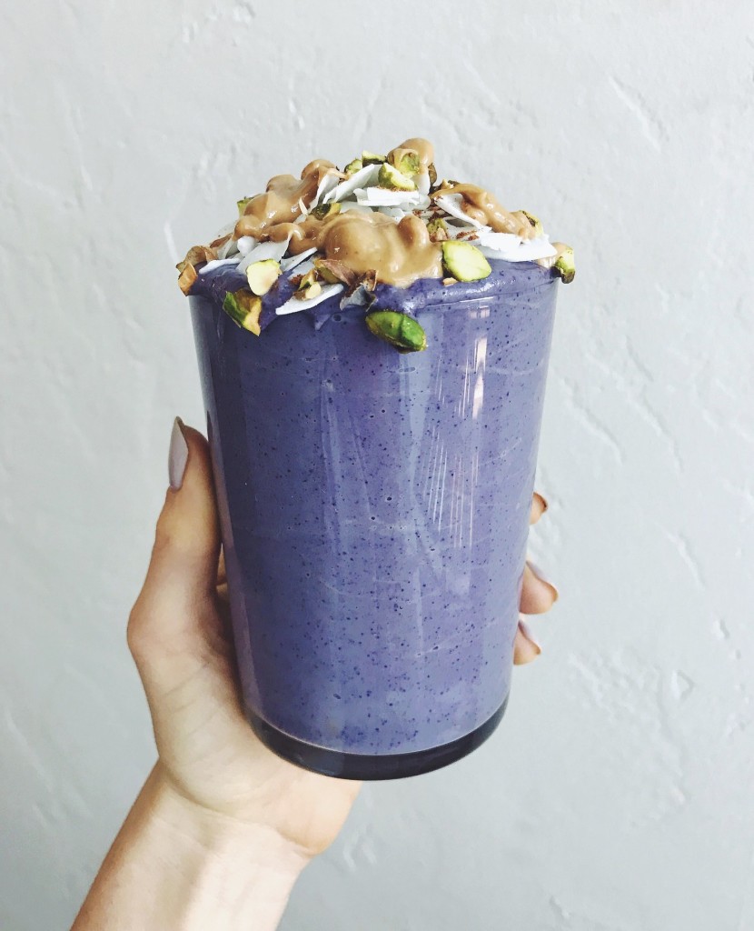 Cauliflower Blueberry Morning Smoothie 