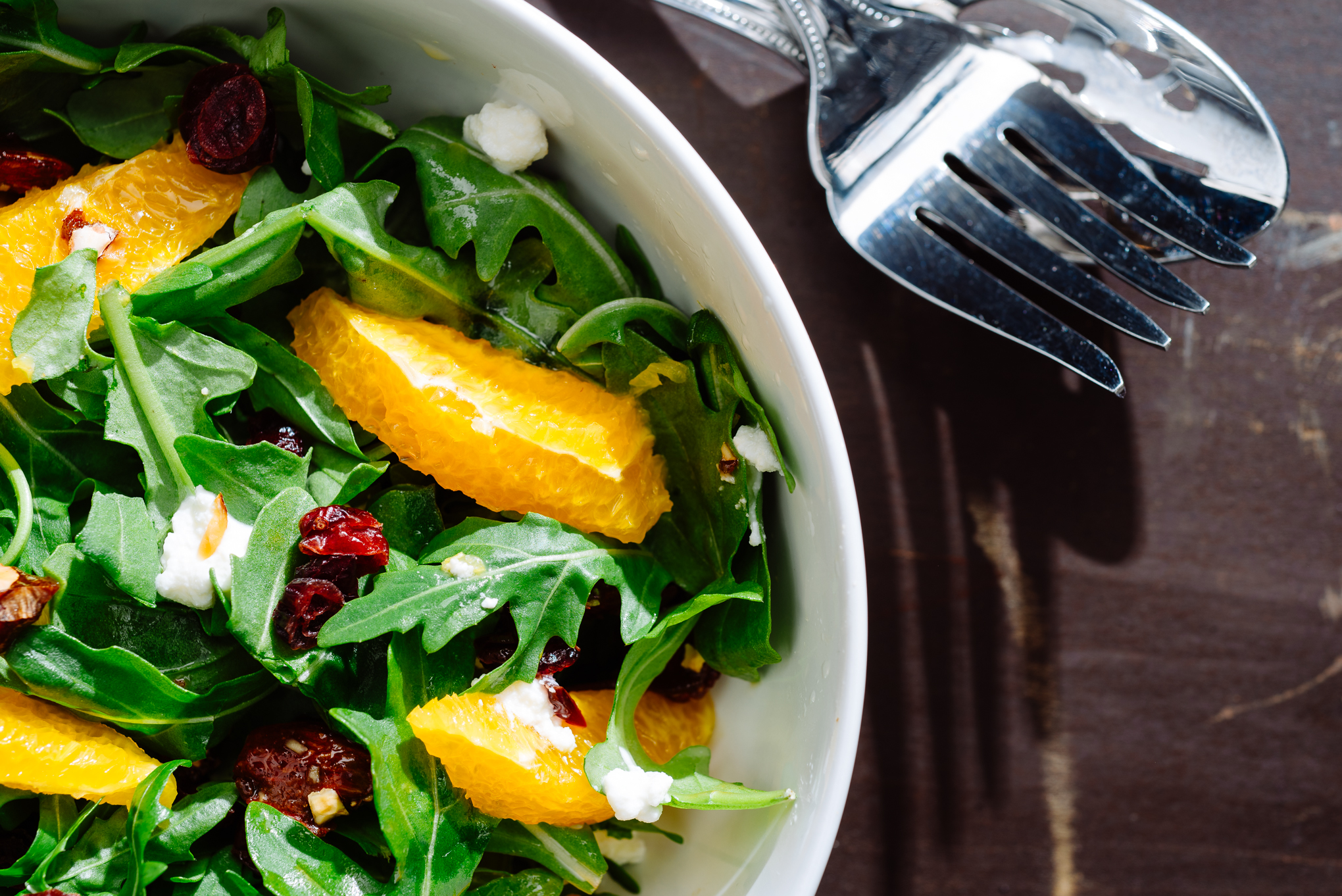 Arugula with Shallot Confit Vinaigrette and Toasted Almonds Recipe