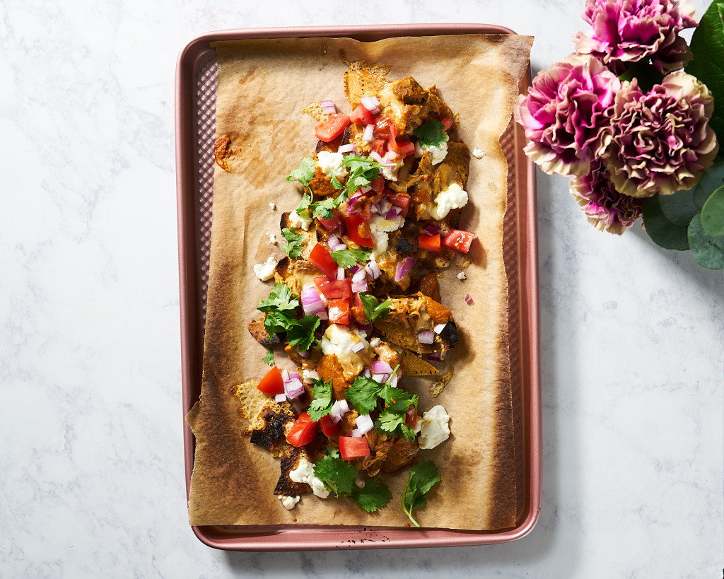 Sweet Potato BBQ Chicken Nachos