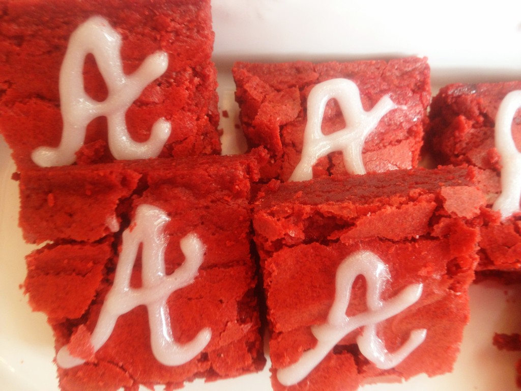 Red velvet- lightly-sweet, moist, and full of semi-sweet chocolate